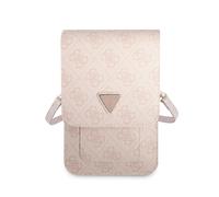 Guess Bandolera 4G con Logotipo Triangular, Rosa