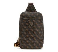 GUESS bandolera Milano Crossover Brown/Ochre/Burgundy marrón oscuro