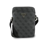 GUESS Bandolera para Tablet 10" - Bolso de Polipiel Negro con Logo Triangular, Diseño Elegante y Ajuste Cómodo
