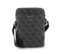 GUESS Bandolera para Tablet 8" - Bolso de Polipiel Negro con Logo Triangular, Diseño Elegante y Ajuste Cómodo