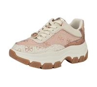 Guess Berrett - Tenis para mujer, Logotipo rosa claro Multi 680, 38.5 EU