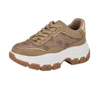 GUESS Berrett, Zapatillas Mujer, Logotipo Natural Claro 111, 42 EU