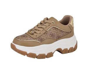 GUESS Berrett, Zapatillas Mujer, Logotipo Natural Claro 111, 41 EU