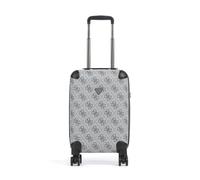 Guess Berta 4G Logo Maleta con 4 ruedas gris claro, fibra sintética, 32 x 53 x 22cm