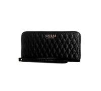 GUESS Betula - Cartera Grande con Cremallera Alrededor para Mujer, Color Negro, Talla única