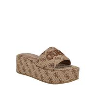Guess Bintai, Sandalia Mujer, Medium Brown Logo 210, 37 EU