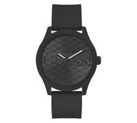Guess BLK CS/Sun BLK Logo DL/BLK SMTH Silicone STRP, Negro, GW0780G3-AMZUK