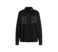 GUESS Blusa 'MARGUERITE' negro / plata XS negro / plata