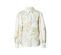 GUESS Blusa 'MIRIAM' crema / azul claro / caqui / verde pastel XL crema / azul claro / caqui / verde pastel