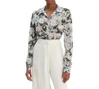 GUESS - Blusa para pantalones vaqueros con tachuelas pm6a Blossom Breeze Print, azul, XL