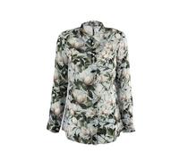 GUESS - Blusa para pantalones vaqueros con tachuelas pm6a Blossom Breeze Print, azul, XS