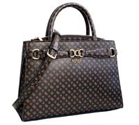 Guess Bolsa De Mano Henkeltasche Arlena Girlfriend Satchel Mocha Logo Nuevo
