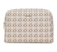 GUESS bolsa de maquillaje Dome Top Zip Travel Case L Beige Multi