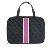 GUESS Bolsa de Maquillaje Travel Case Coal Logo Antracita