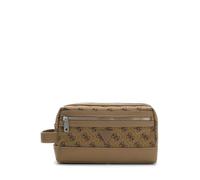 GUESS bolsa de utensilios Berlin Small Necessaire Beige/Brown marrón claro