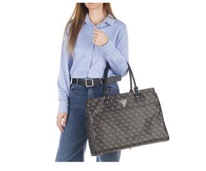 Guess Bolsa Jesco Mujer Borsone Shopping Bag Weekender Logo Marrón 46x33x20 Cm