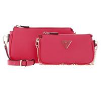 GUESS bolsa para cadáveres cruz Noelle Double Pouch Crossbody Magenta