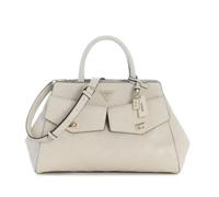 GUESS bolso bandolera Blake Girlfriend Satchel Bone Logo beige