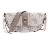 GUESS bolso bandolera bolso de hombro Erenia Convertible Crossbody Flap Dark Taupe Logo blanco