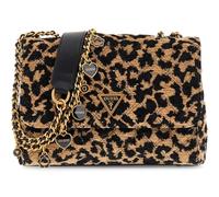 GUESS bolso bandolera bolso de hombro Giully II 2 Compartment Convertible Flap Leopard marrón claro