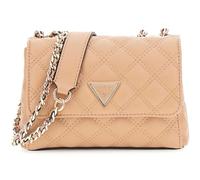 GUESS bolso bandolera bolso de hombro Giully II Mini Compound Convertible Flap Bag Beige marrón claro