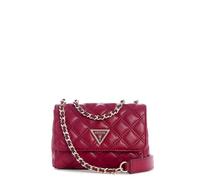GUESS bolso bandolera bolso de hombro Giully II Mini Compound Convertible Flap Bag Dark Cherry rojo oscuro