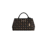 GUESS bolso bandolera Carrie Logo Girlfriend Satchel Espresso Logo marrón oscuro