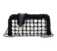 GUESS bolso bandolera Christi Top Zip Crossbody Bag Black Multi blanco