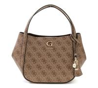 GUESS bolso bandolera Coleen Logo Satchel Latte Logo marrón claro