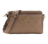 GUESS bolso bandolera Cresidia II Mini Xbody Top Zip Bag Dark Taupe Logo marrón topo
