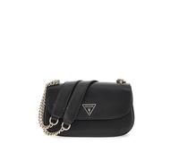 GUESS Daryna Convertible Crossbody Flap, Bandolera Mujer, Negro, One Size