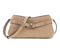 GUESS bolso bandolera Ella Logo Girlfriend Crossbody Beige Logo marrón topo