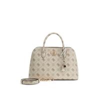 GUESS bolso bandolera Emelie Logo Two Comp Satchel Vanilla Logo crema