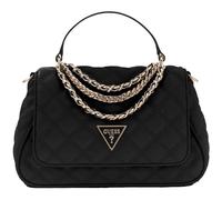GUESS bolso bandolera Giully II Top Handle Flap Bag Black negro