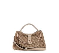 GUESS bolso bandolera Jessa Girlfriend Satchel Latte Logo marrón claro
