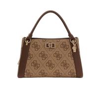 GUESS bolso bandolera Karnilla Logo Girlfriend Satchel Latte Logo/Brown marrón claro
