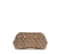 GUESS bolso bandolera Leona Logo Girlfriend Xbody Latte Logo marrón claro