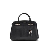 GUESS bolso bandolera Melinda Triple Compartment Satchel Black negro