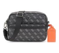 GUESS bolso bandolera Milano Crossbody Double Zip Bag Dark Black negro