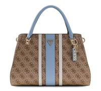 GUESS bolso bandolera Noelle II Luxury Satchel Latte Logo/Light Blue marrón claro