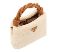 GUESS bolso bandolera Shaida Top Handle Crossbody Bag Natural/Cognac crema