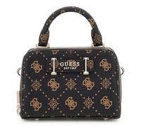 GUESS bolso bandolera Silia Mini Satchel Bag Espresso Logo marrón oscuro