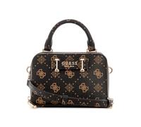GUESS bolso bandolera Silia Mini Satchel Bag Espresso Logo marrón oscuro