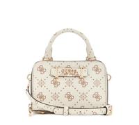 GUESS bolso bandolera Silia Mini Satchel Bag Vanilla Logo crema