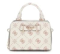 GUESS bolso bandolera Silia Mini Satchel Bag Vanilla Logo crema