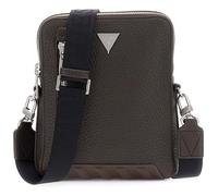 GUESS bolso bandolera Torino Crossbody Double Zip Bag Dark Brown marrón oscuro