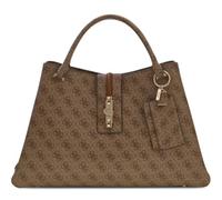 GUESS bolso bandolera Yvonne Girlfriend Carryall Latte Logo marrón claro