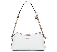 GUESS Betula Top Zip Shoulder Bag White