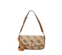 GUESS Bolso de hombro con solapa Circe Logo Latte T.U. Marrón