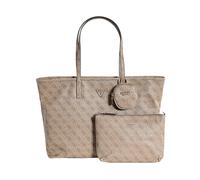 Guess - Bolso de compras de ecopiel con cremallera - Bags - Mujer - Beige - ONE SIZE -
